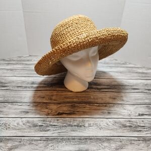 Scala Natural Woven Sun Hat
